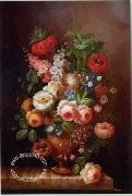 unknow artist Floral, beautiful classical still life of flowers.106 painting